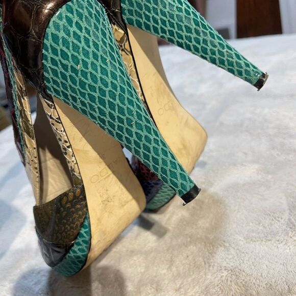 Aldo snake print heel sandals - Picture 4 of 7